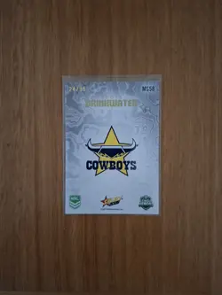 2026 Select NRL League Heroes Mercury Sterling Scott Drinkwater Cowboys #24/95 - Image 2