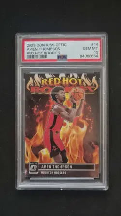 PSA 10 2023 Donruss Optic Amen Thompson "Red Hot Rookies" (Card #14) - Image 1