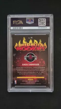 PSA 10 2023 Donruss Optic Amen Thompson "Red Hot Rookies" (Card #14) - Image 2