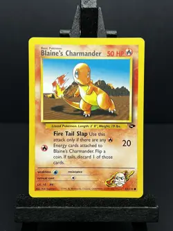 Pokemon TCG Blaine's Charmander Gym Challenge Card 60/132 Regular Common LP - Image 1