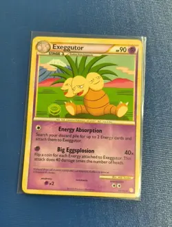Exeggutor - 18/123 HeartGold SoulSilver Rare Pokemon - Near Mint Condition Card - Image 1