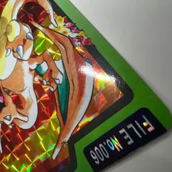 Charizard FILE No.006 Pocket Monsters Japanese Prism Holo Card Used - Image 3