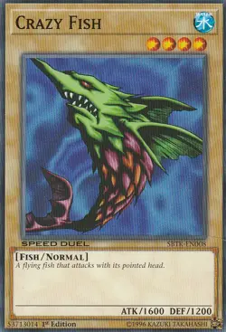 YUGIOH CARD 1 X CRAZY FISH SBTK-EN008 1ST EDITION - Image 1