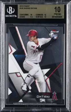 2018 FINEST #100 SHOHEI OHTANI BGS 10 - Image 1