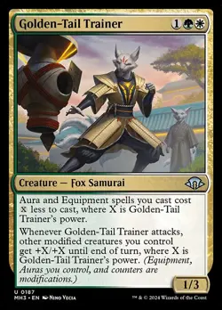 NM Golden-Tail Trainer, MTG, Modern Horizons 3, Magic the Gathering, 187 - Image 1
