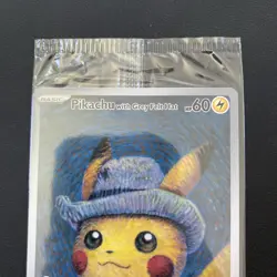 Van Gogh Pikachu with Grey Felt Hat SVP 085 Promo Pokemon Card New Sealed - Image 2