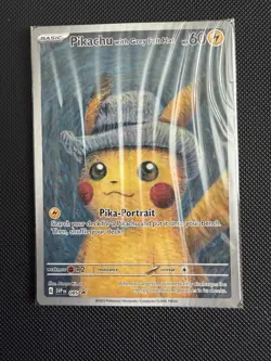 SEALED Van Gogh Pikachu With Grey Felt Hat SVP. Promo 085 Pokemon Card TCG - Image 1