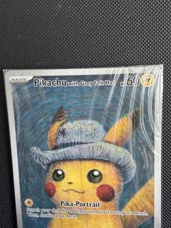SEALED Van Gogh Pikachu With Grey Felt Hat SVP. Promo 085 Pokemon Card TCG - Image 3
