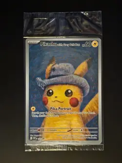 Pikachu with Grey Felt Hat - SVP 085 - Pokemon x Van Gogh collaboration - Sealed - Image 1