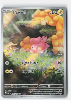 PAWMI 226/091 ILLUSTRATION RARE PALDEAN FATES POKEMON NM - Image 1