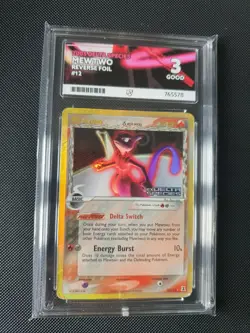 Pokemon TCG Mewtwo Reverse Holo Stamped 12/113 Ex Delta Species - ACE 3 - Image 2