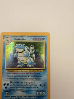 2000 Pokemon ITALIAN Unlimited Base Set Blastoise Holo 2/102 - Image 4