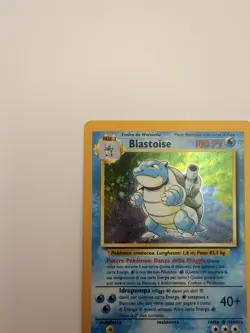 2000 Pokemon ITALIAN Unlimited Base Set Blastoise Holo 2/102 - Image 5