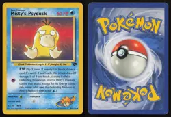 Misty's Psyduck 90/132 Unlimited Common Gym Challenge Pokemon LP - Image 3