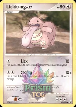 Lickitung 91/132 Common Secret Wonders Pokemon - Image 1