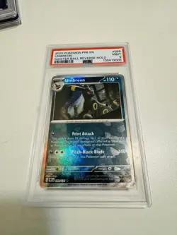 Umbreon #59 - Pokemon Prismatic Evolutions Master Ball Reverse - PSA 9 - Image 1