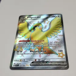 Pokemon Pidgeot ex 221/091 SV: Paldean Fates Full Art Ultra Rare Holo 280 HP - Image 2