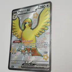 Pokemon Pidgeot ex 221/091 SV: Paldean Fates Full Art Ultra Rare Holo 280 HP - Image 3