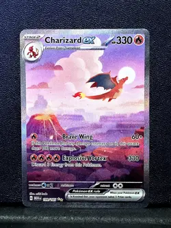 Charizard ex 199/165 Pokemon Scarlet & Violet 151 SIR Special Illustration Rare - Image 1