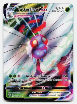 BUTTERFREE VMAX DARKNESS ABLAZE 002/189 NM VMAX RARE POKEMON - Image 2