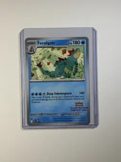 Feraligatr 213 Scarlet & Violet Promo Illustration Contest 2024 Pokemon TCG - Image 1