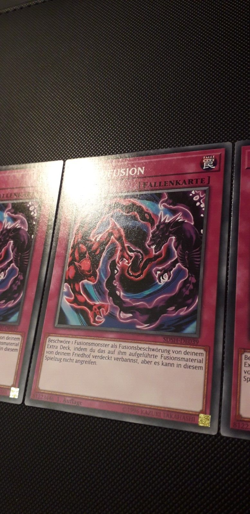 Yu-Gi-Oh! 3x Nekrofusion, SDSH-DE039/SOFU-DE075, Common, 1. Auflage, Near Mint - Image 3