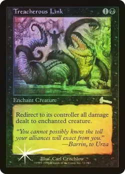MTG Magic | LP-MP | Treacherous Link - Urza's Legacy (Foil) - Image 1