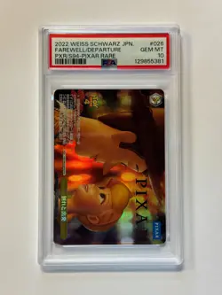 PSA 10 Farewell Departure 2022 Weiss Schwarz JPN Pixar Rare #026 - Image 1