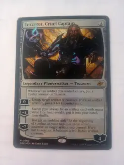 Mint/Near-Mint, English - 1 x MTG Tezzeret, Cruel Captain - Foil Edge of Eternit - Image 1