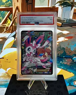 2016 POKEMON XY GENERATIONS RADIANT COLL #RC32 FULL ART/SYLVEON EX PSA 7 - Image 1