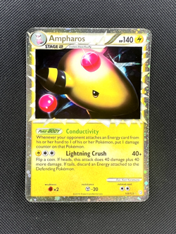 Ampharos Prime (105/123) Heartgold & Soulsilver Base Holo Pokemon Card LP - Image 1
