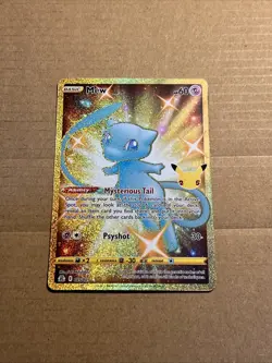 Pokemon TCG Mew 25/25 Holo Card MINT Condition 25th Celebrations Secret Rare - Image 1