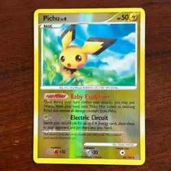 Pichu 45/100 Reverse Holo Uncommon Stormfront Pokemon Card - Image 1