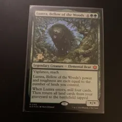 Lumra, Bellow of the Woods (Prerelease - Foil) [Bloomburrow] (BLB) MTG Magic 183 - Image 1
