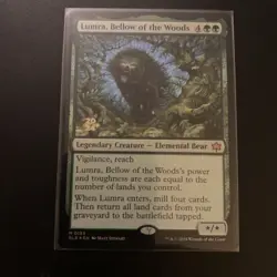 Lumra, Bellow of the Woods (Prerelease - Foil) [Bloomburrow] (BLB) MTG Magic 183 - Image 2