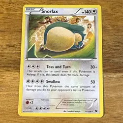 Snorlax 77/124 Pokemon Card Fates Collide - Image 1