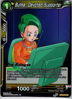 Bulma, Devoted Supporter BT10-113 Pre-Release Cards - Dragon Ball Super - NM - Image 1