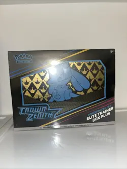 Crown Zenith Pokemon Center Elite Trainer Box Plus ETB TCG Card Factory Sealed - Image 1