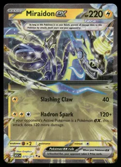 Miraidon ex 073/217 Double Rare ME: Ascended Heroes Pokemon NM - Image 1