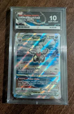 Darkrai VSTAR GG50/GG70 Crown Zenith Pokemon TCG - ACE 10 Gem Mint - Image 1