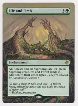 Altered Life and Limb HP MTG Magic Hand Painted Unique Custom Extended Art Rare! - Image 1