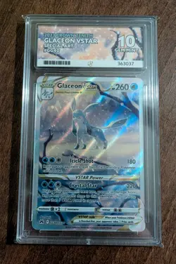 Glaceon VSTAR Crown Zenith GG40/GG70 Pokemon TCG Ace 10 Gem Mint - Image 1