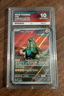 Iron Thorns SVP 098 Pokemon Center Stamped Black Star Promo Pokemon TCG ACE 10 - Image 2