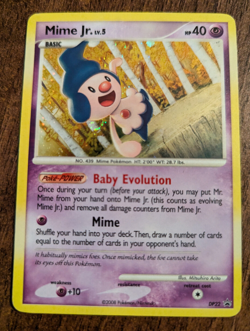 Mime Jr DP22 Black Star Promo DP Holo Near Mint Condition Pokemon TCG 2008 - Image 1