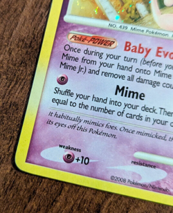 Mime Jr DP22 Black Star Promo DP Holo Near Mint Condition Pokemon TCG 2008 - Image 4