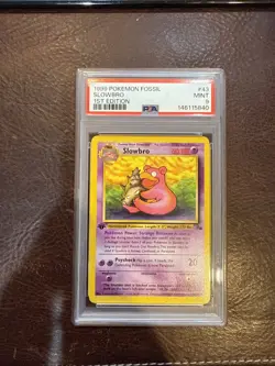 1999 Pokemon Fossil Slowbro 1st Edition PSA Grade 9 - Image 1
