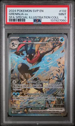 2024 POKEMON SVP EN-SV BLACK STAR PROMO #132 GRENINJA EX PSA 9 - Image 1