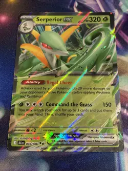 Pokemon TCG Serperior ex 003/086 Holo Double Rare Black Bolt NM/M - Image 1