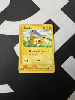 Pikachu 124/165 Common Non-Holo Expedition LP - Pokemon TCG - Image 1