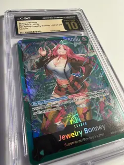 CGC Pristine 10 Jewelry Bonney OP07-019 Starter Deck: GREEN Jewelry Bonney - Image 2
